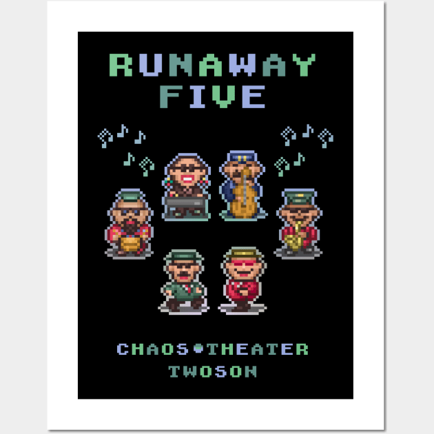 Runaway Five Wall Art by Kari Likelikes